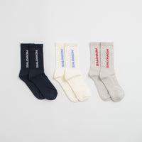 Salomon Everyday Crew Socks (3 Pack) - Spellbound / Vanilla Ice / Lunar Rock thumbnail
