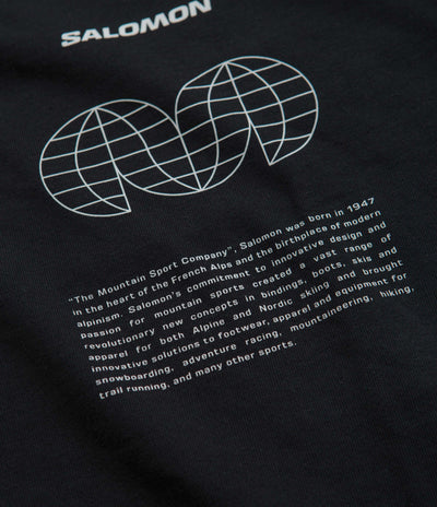 Salomon Globe Graphic T-Shirt - Deep Black