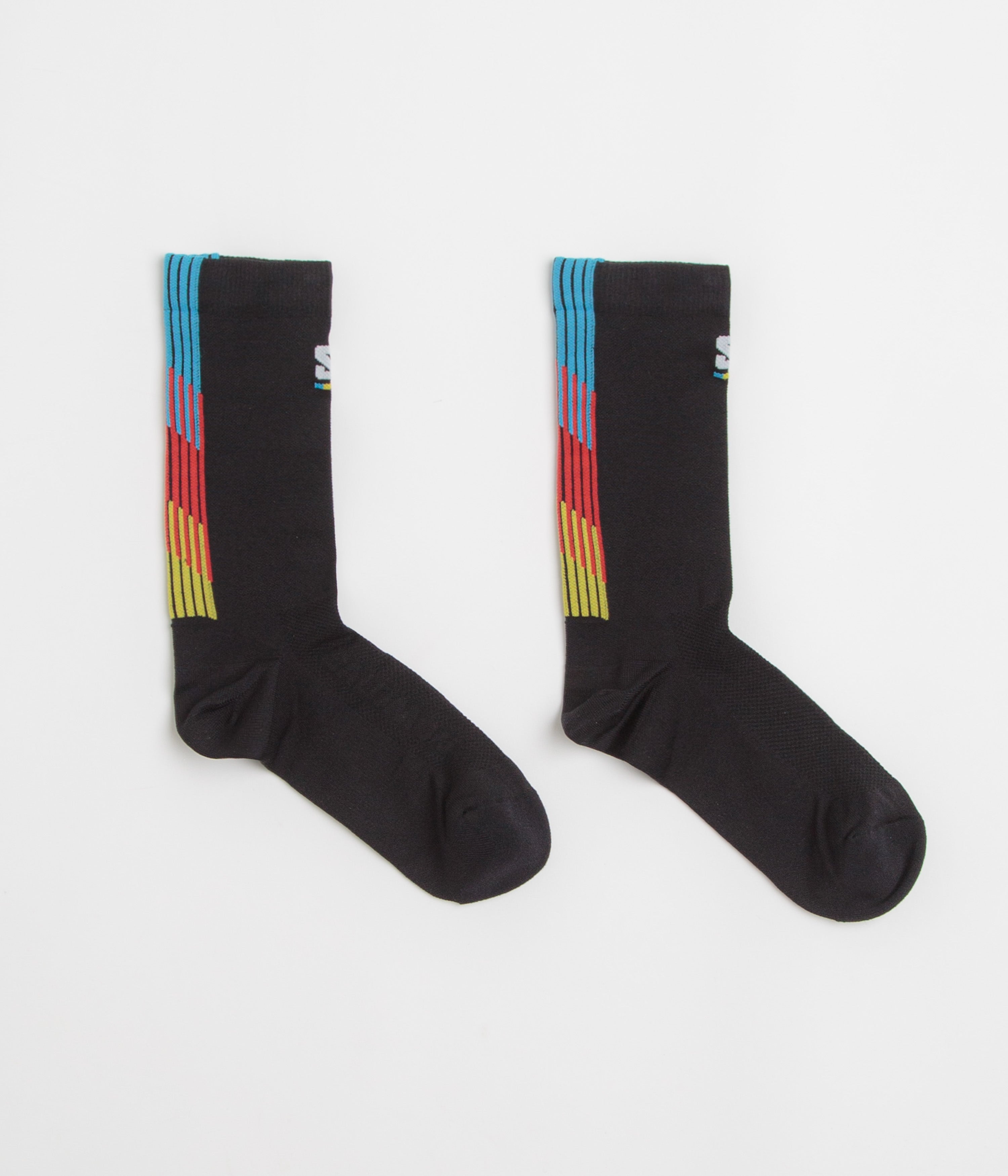 Salomon Pulse Race Flag Crew Socks in Black