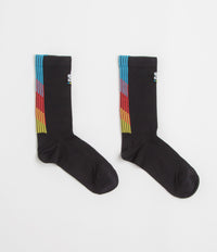Salomon Pulse Race Flag Crew Socks in Black