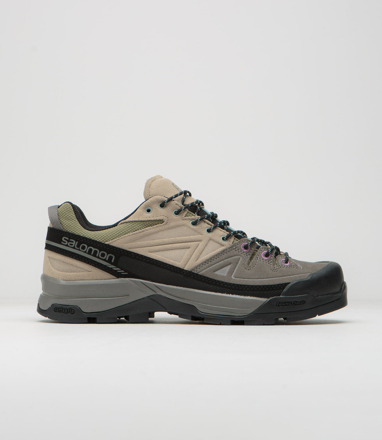 Salomon X ALP LTR Shoes Pewter Vintage Khaki Black Flatspot