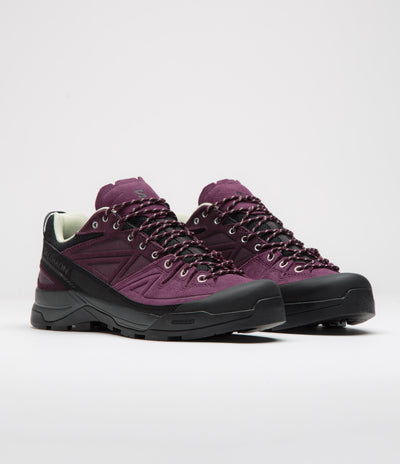 Salomon X-ALP LTR Shoes in Winter Bloom and Plum Perfect / Lime Cream
