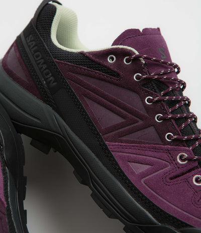 Salomon X-ALP LTR Shoes in Winter Bloom and Plum Perfect / Lime Cream