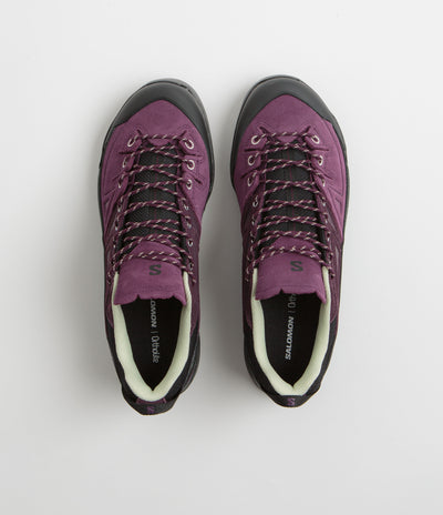 Salomon X-ALP LTR Shoes in Winter Bloom and Plum Perfect / Lime Cream