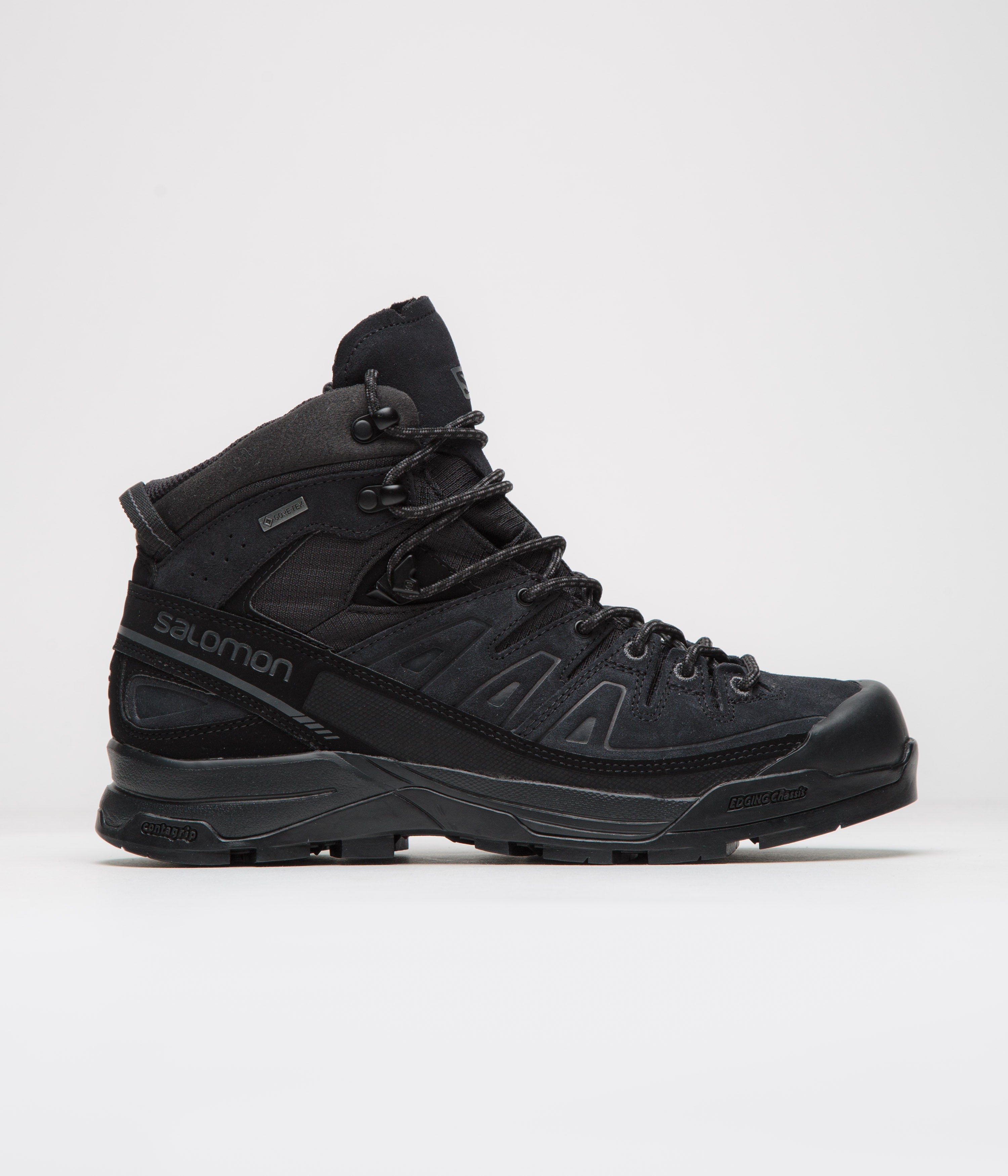 Salomon X-ALP Mid LTR GTX Shoes in Black and Black / Asphalt