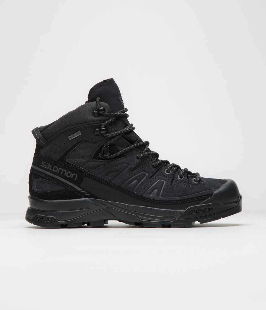 Salomon X-ALP Mid LTR GTX Shoes in Black and Black / Asphalt