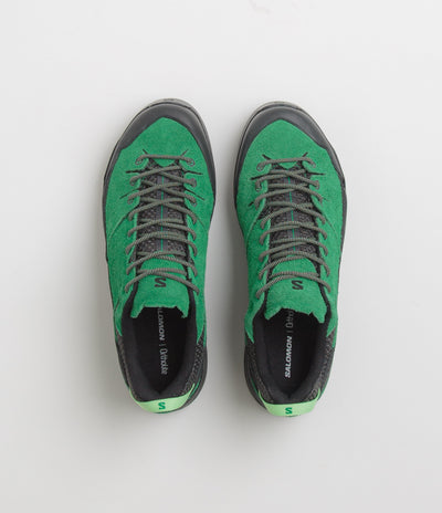 Salomon X-ALP Suede Shoes - Black / Parakeet / Patina Green