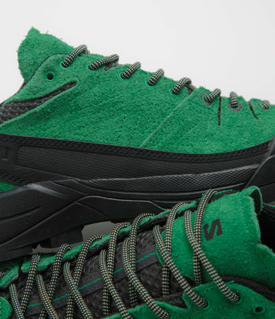Salomon X-ALP Suede Shoes - Black / Parakeet / Patina Green