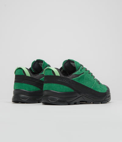 Salomon X-ALP Suede Shoes - Black / Parakeet / Patina Green