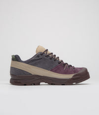 Salomon X-ALP Suede Shoes in Plum Perfect and Nine Iron / Safari
