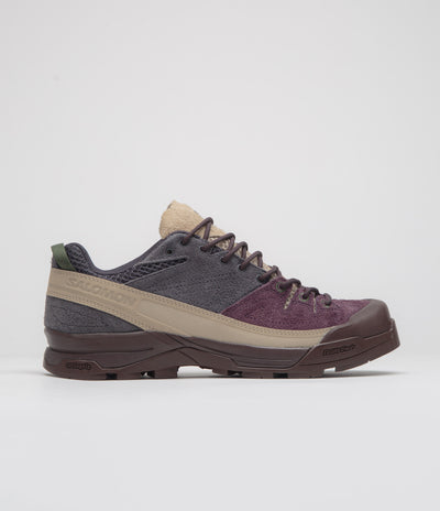 Salomon X-ALP Suede Shoes - Plum Perfect / Nine Iron / Safari