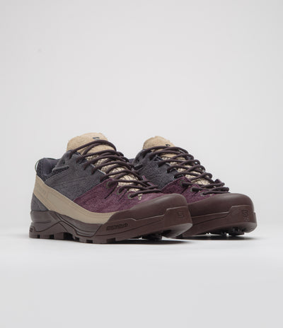 Salomon X-ALP Suede Shoes - Plum Perfect / Nine Iron / Safari
