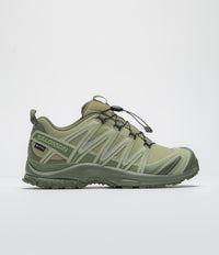 Salomon XA Pro 3D GTX Shoes in Gray Green and Alfalfa / Deep Lichen Green