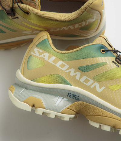 Salomon XT-4 OG Aurora Borealis Shoes - Southern Moss / Transparent Yellow / Deep Dive