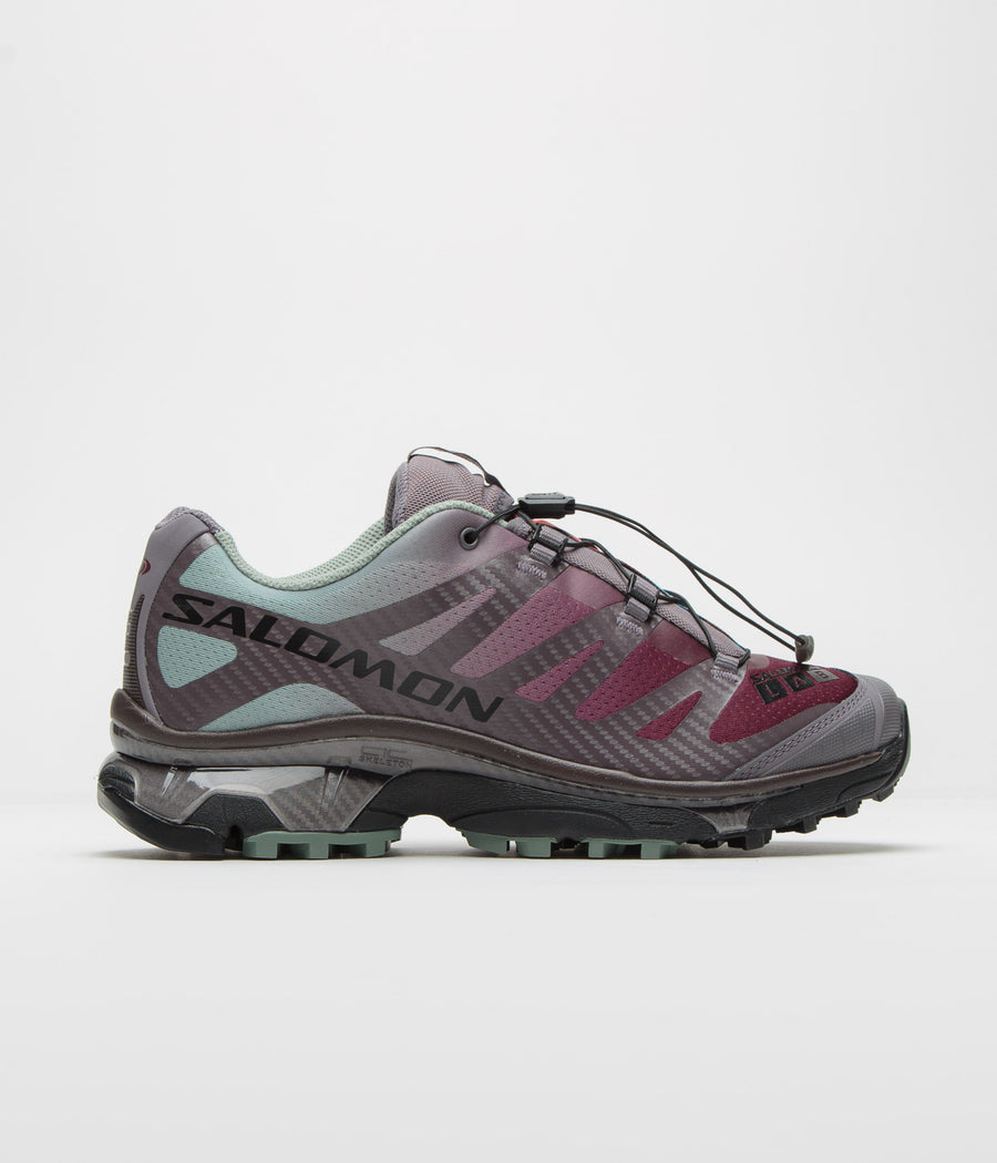 Salomon XT-4 OG Shoes in Excalibur and Green Milieu / Tawny Port