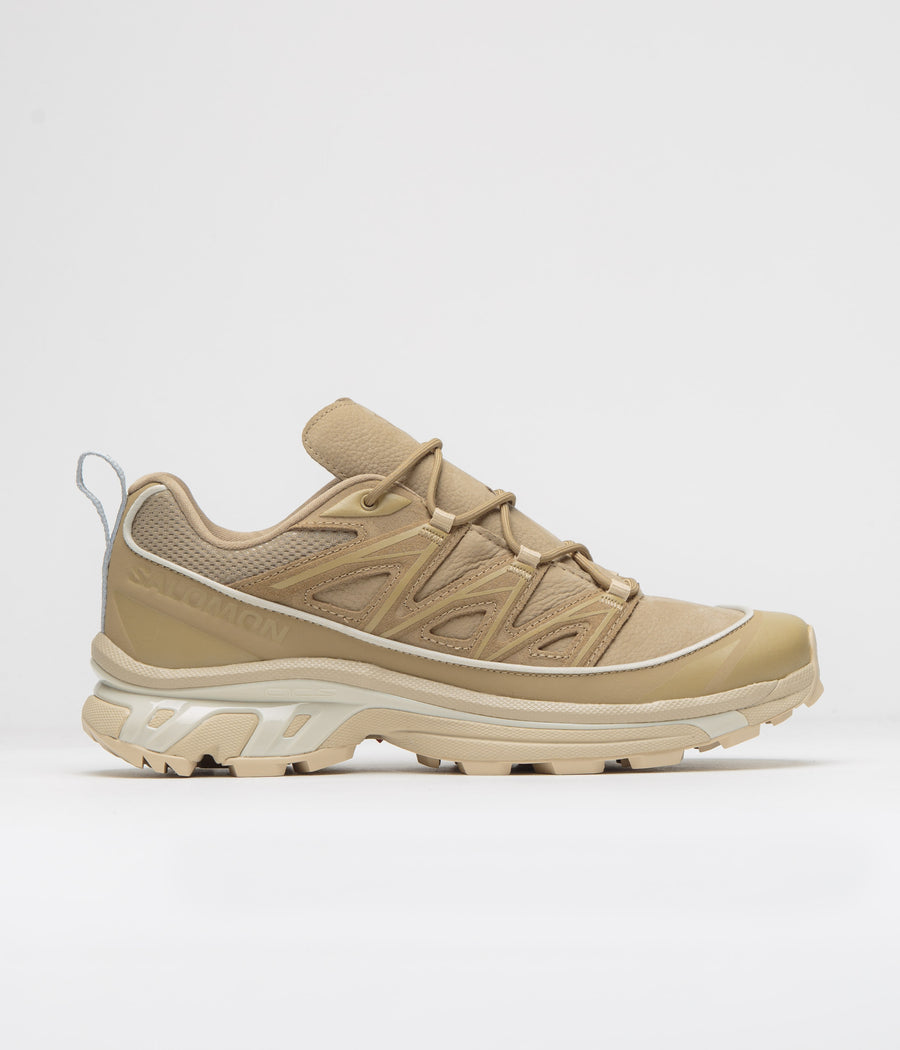 Salomon XT-6 Expanse LTR Shoes in Kelp and Safari / Almond Milk