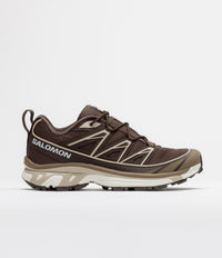 Salomon XT-6 Expanse Shoes in Earth Brown and White Pepper