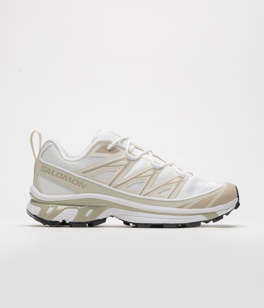Salomon XT-6 Expanse Shoes in White and Rainy Day / Oxford Tan