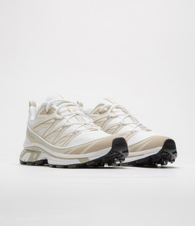 Salomon XT-6 Expanse Shoes in White and Rainy Day / Oxford Tan