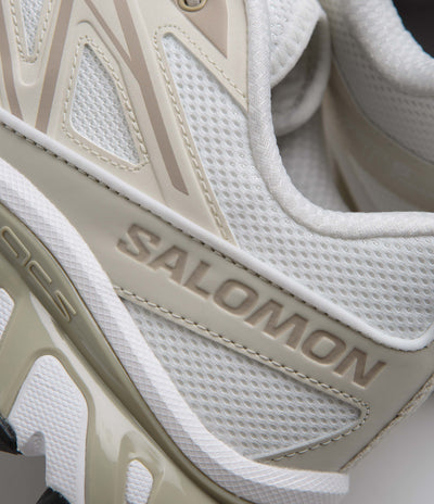 Salomon XT-6 Expanse Shoes in White and Rainy Day / Oxford Tan