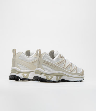 Salomon XT-6 Expanse Shoes in White and Rainy Day / Oxford Tan