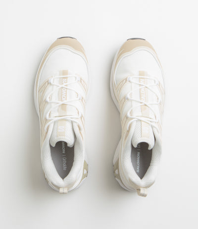 Salomon XT-6 Expanse Shoes in White and Rainy Day / Oxford Tan