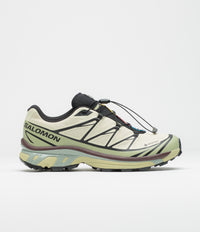 Salomon XT-6 GTX Shoes in Aspargus Green and Tea / Bitter Chocolate