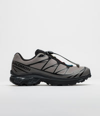 Salomon XT-6 GTX Shoes in Black and Cloudburst / Dark Gull Grey
