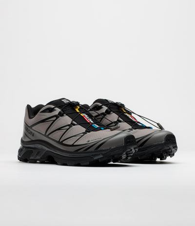 Salomon XT-6 GTX Shoes - Black / Cloudburst / Dark Gull Grey