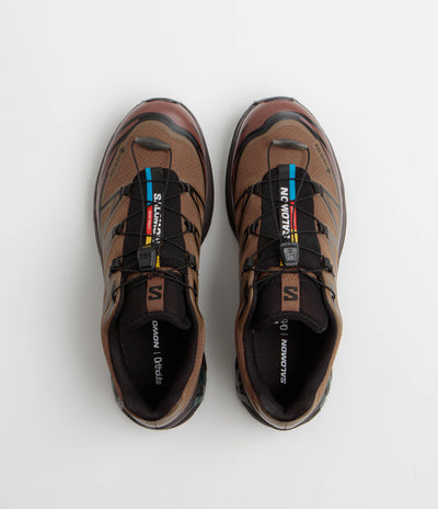 Salomon XT-6 GTX Shoes - Mustang / Bitter Chocolate / Green Gable