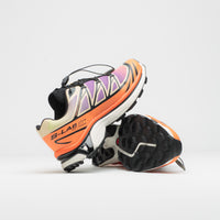 Salomon XT-6 Shoes in Black and Almond Cream / Dragon Fire thumbnail