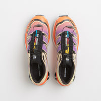 Salomon XT-6 Shoes in Black and Almond Cream / Dragon Fire thumbnail