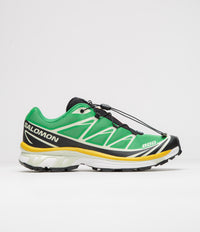 Salomon XT-6 Shoes in Bright Green and Black / Sulphur