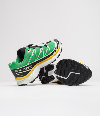 Salomon XT-6 Shoes in Bright Green and Black / Sulphur