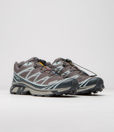 Salomon XT-6 Shoes in Plum Kitten and India Ink / Ballad Blue