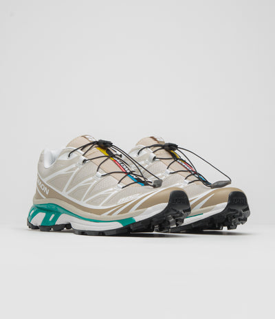 Salomon XT-6 Shoes - Rainy Day / Chinchilla / Dynasty Green