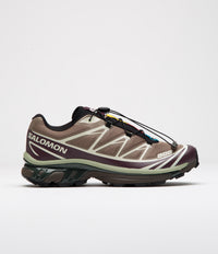Salomon XT-6 Shoes in Walnut and Huckleberry / Urban Chic