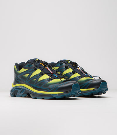 Salomon XT-6 Skyline Shoes - Carbon / Sunny Lime / Sulphur Spring