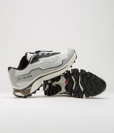 Salomon XT-Slate Shoes in Glacier Gray and Ghost Gray / Black