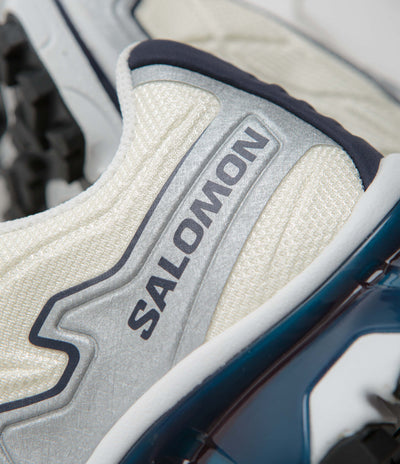 Salomon XT-Slate Shoes in Vanilla Ice and Silver / Maritime Blue