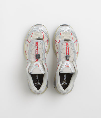 Salomon XT-Whisper Shoes in Almond Milk and FTW Silver / Lava Falls