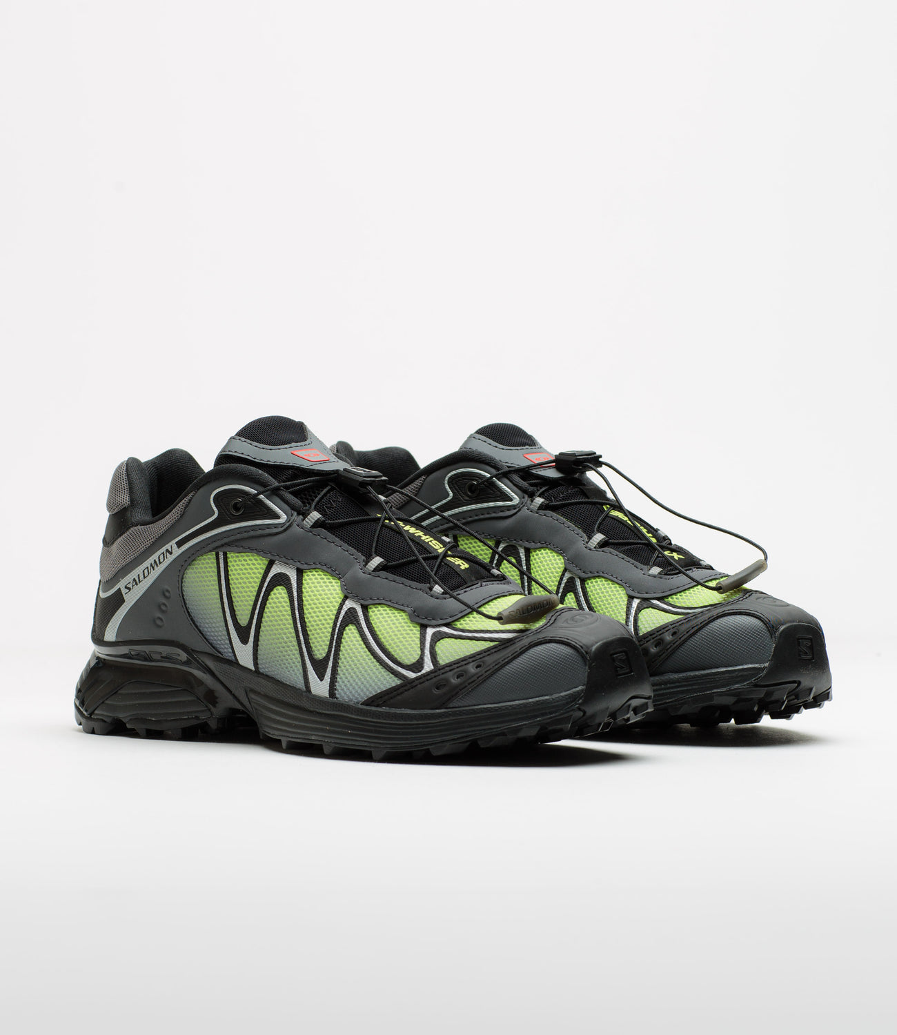 Salomon XT-Whisper Shoes - Black / Asphalt / Acid Lime | flatspot