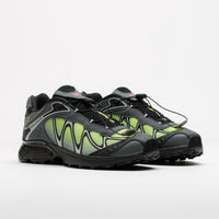Salomon XT-Whisper Shoes in Black and Asphalt / Acid Lime thumbnail