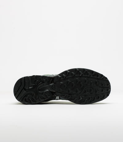 Salomon XT-Whisper Shoes in Black and Asphalt / Acid Lime