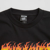 Santa Cruz x Thrasher O'Brien Reaper T-Shirt in Black thumbnail