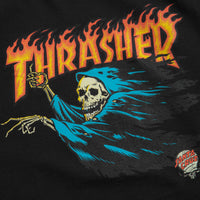 Santa Cruz x Thrasher O'Brien Reaper T-Shirt in Black thumbnail