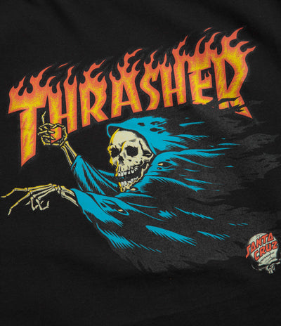 Santa Cruz x Thrasher O'Brien Reaper T-Shirt in Black