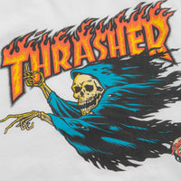 Santa Cruz x Thrasher O'Brien Reaper T-Shirt in White thumbnail
