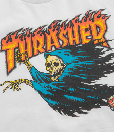 Santa Cruz x Thrasher O'Brien Reaper T-Shirt - White