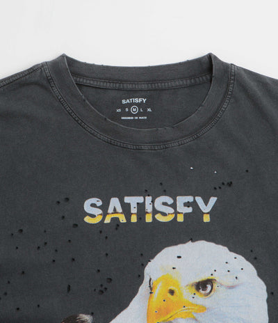 Satisfy MothTech Eagle T-Shirt - Aged Black
